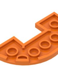 PLATE HALF CIRCLE 3X6 WITH CUT