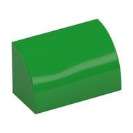 BRICK 1X2; OUTSIDE HALF BOW