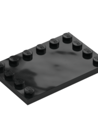 PLATE 4X6 W. 12 KNOBS