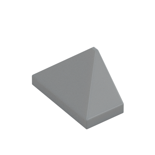 END RIDGED TILE 1X2/45°