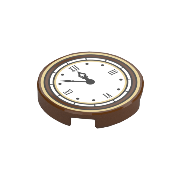 RELOJ 2X2 Manecillas y Números Romanos