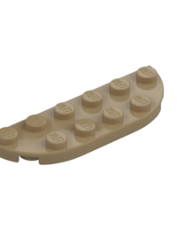 1/2 CIRCLE PLATE 2X6