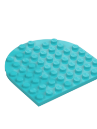 PLATE 8X8, 1/2 CIRCLE