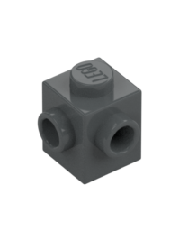 BRICK 1X1, W/ 2 KNOBS, CORNER