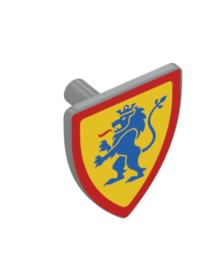 Escudo Caballeros León Rojo, Azul