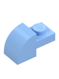 BRICK, 1X2X1, BOW, W/ CUTOUT