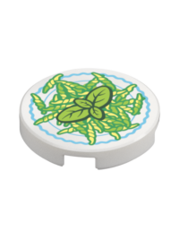 FLAT TILE 2X2, ROUND, NO. 1344