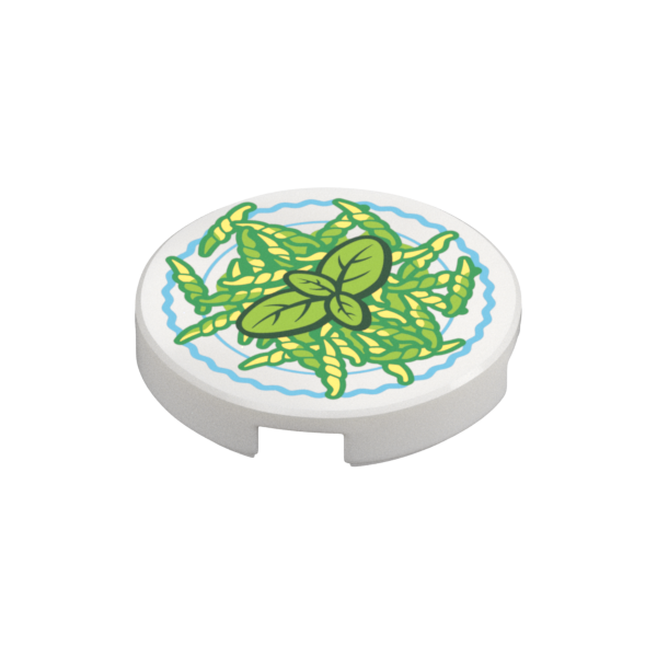 FLAT TILE 2X2, ROUND, NO. 1344
