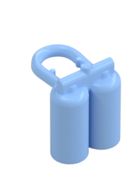 Tanke oxigeno azul pastel