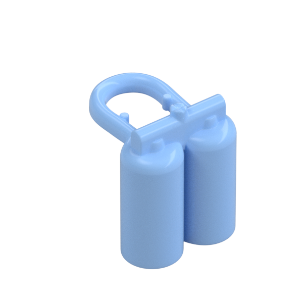 Tanke oxigeno azul pastel