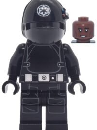 Imperial Gunner - Helmet with White Imperial Logo, Reddish Brown Head